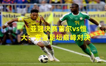 亚冠决赛首尔vs恒大:东亚足坛巅峰对决